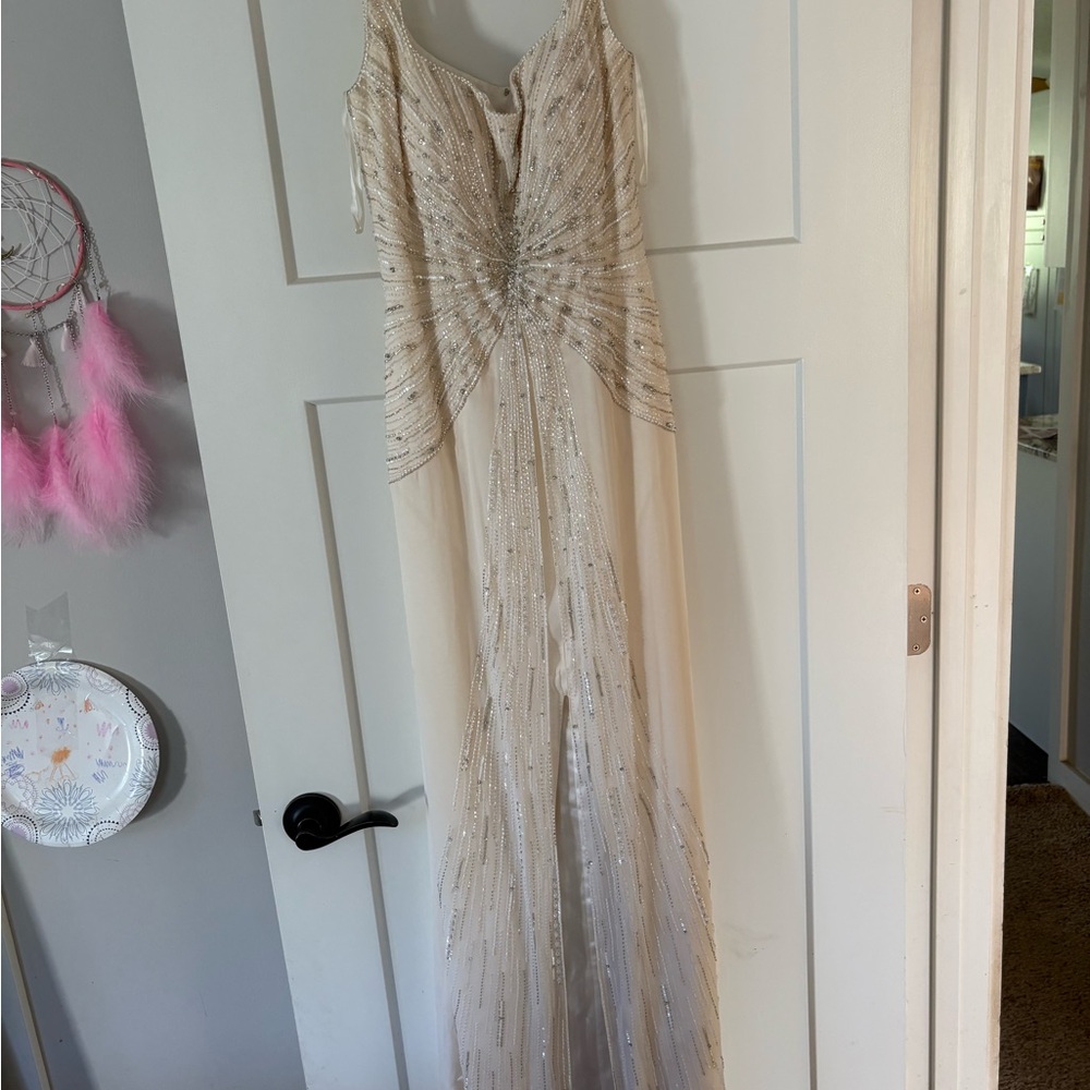 Elegant Beaded Evening Gown